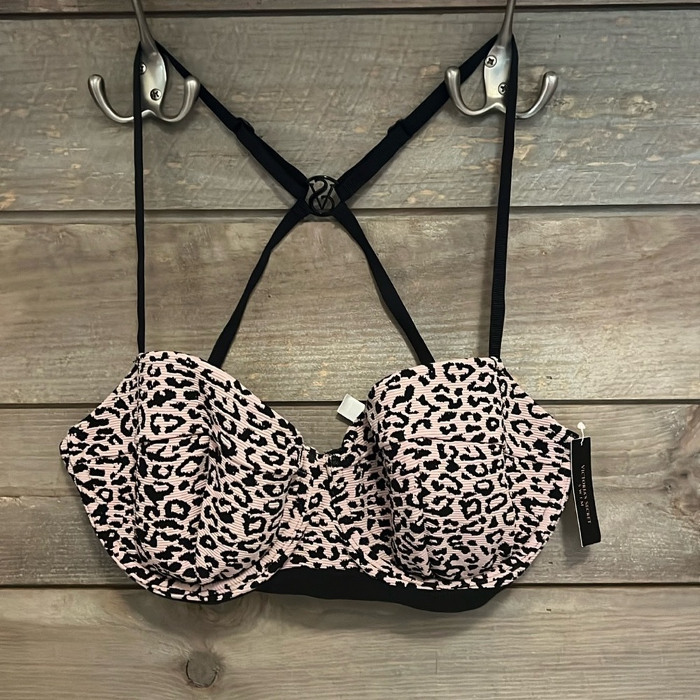 Victorias Secret leopard bikini top